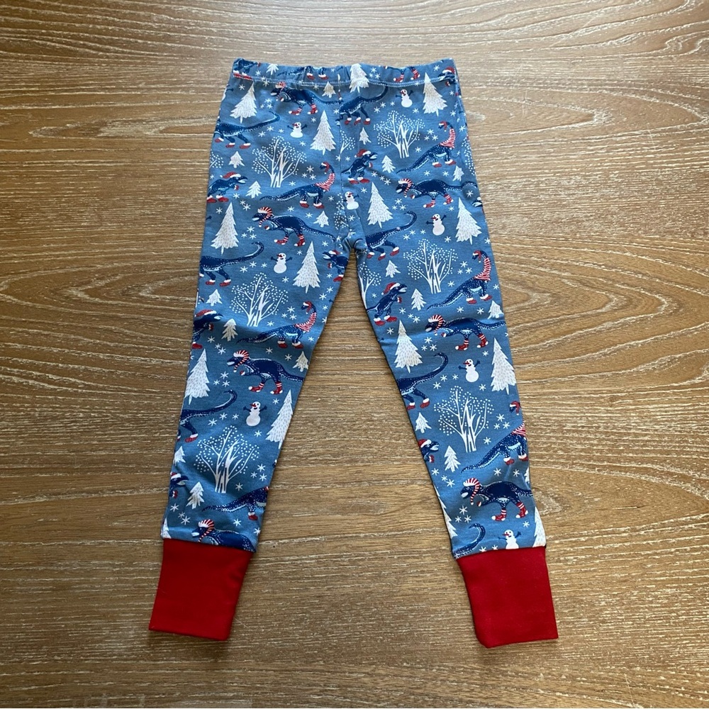 *NWT* Honest Baby Clothing 100% Organic Cotton Christmas Dinosaur Pajama Set 3T - Picture 10 of 14